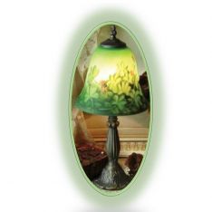 Reverse Hand Painted Lamp